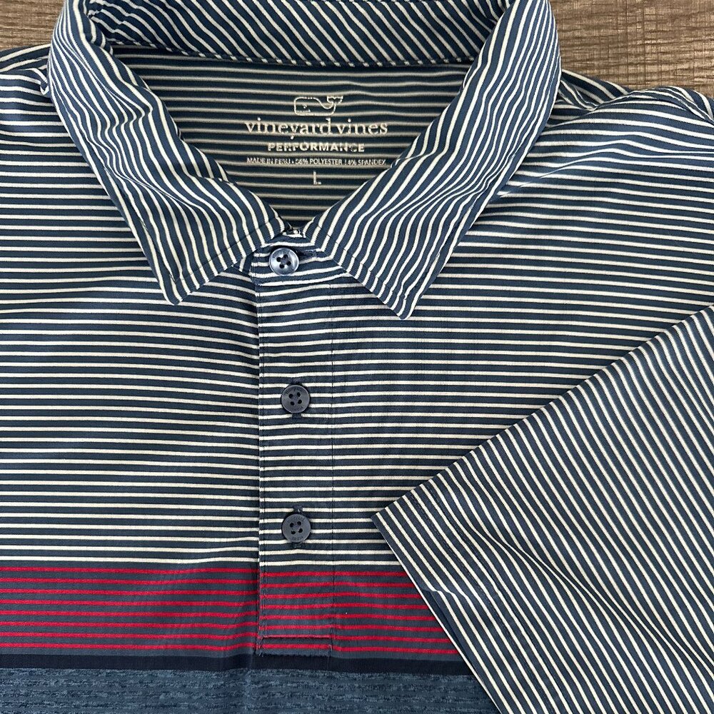 VINEYARD VINES Sankaty Performance Dri Fit Polo Mens L 🐳